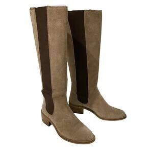 BCBGeneration Women's Judie Sz 6 Tan Camel Suede Brown Chelsea Pull On Boho